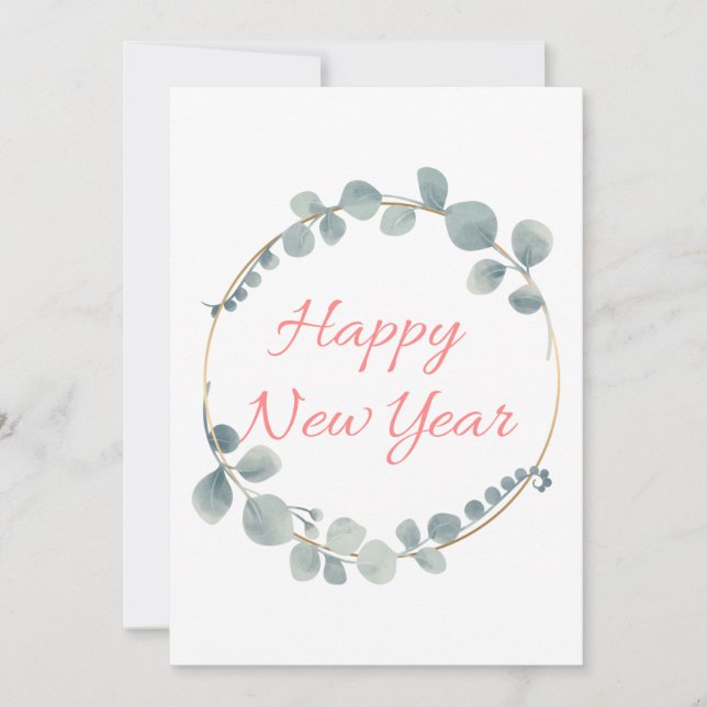 Festividades Cartão de Ano Novo Chinês Lunar (Frente)