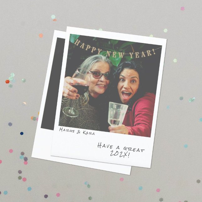 Festividades Cartão de Ano Novo de Fotografia Instantânea Nostá (Criador carregado)