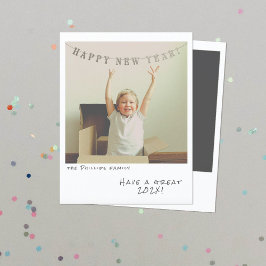 Festividades Cartão de Ano Novo de Fotografia Instantânea Nostá