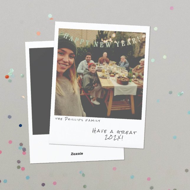 Festividades Cartão de Ano Novo de Fotografia Instantânea Nostá (Criador carregado)
