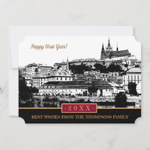 Festividades Cartão de Ano Novo do Castelo de Praga, Arte de Pr