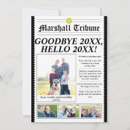 Festividades Cartão de Ano Novo Feriado do Tribuno da Família a