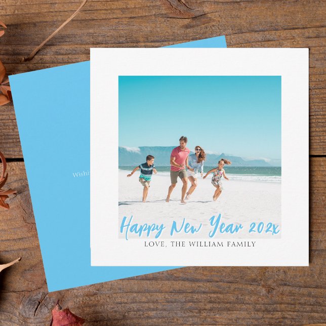 Festividades Cartão de Ano Novo Moderno em Quadrado (Criador carregado)