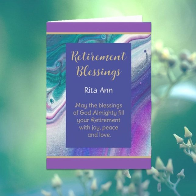 Festividades Cartão de aposentação cristão tocante (Criador carregado)