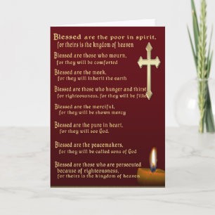 Festividades Cartão de arte Beatitudes