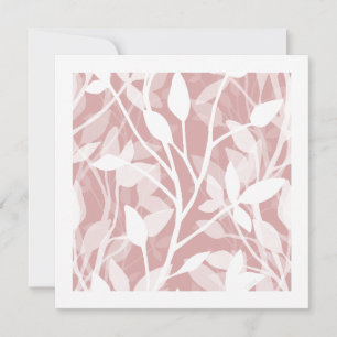 Festividades Cartão de Arte Botânica Minimalista Wild Garden Mi