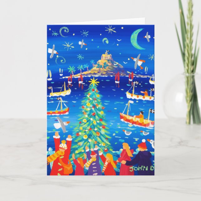 Festividades Cartão de Arte: Cantando ao redor da Árvore, Mount (Frente)