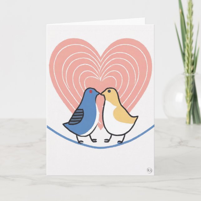 Festividades Cartão de Arte do Dia dos Namorados (Frente)