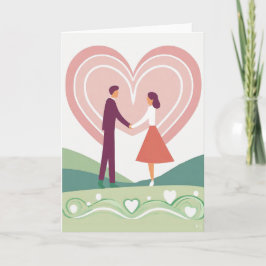 Festividades Cartão de Arte do Dia dos Namorados