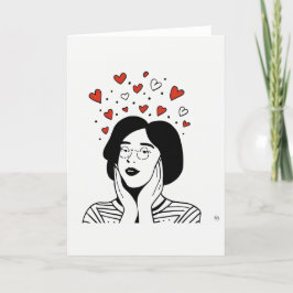Festividades Cartão de Arte do Dia dos Namorados
