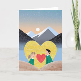 Festividades Cartão de Arte do Dia dos Namorados