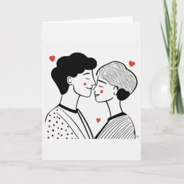 Festividades Cartão de Arte do Dia dos Namorados