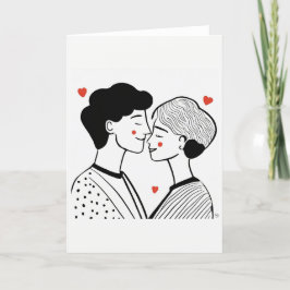 Festividades Cartão de Arte do Dia dos Namorados