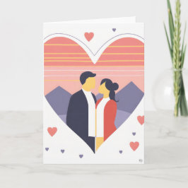 Festividades Cartão de Arte do Dia dos Namorados