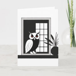 Festividades Cartão de Arte Owl
