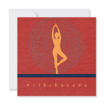 Cartão de Arte Vrikshasana
