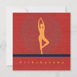 Festividades Cartão de Arte Vrikshasana
