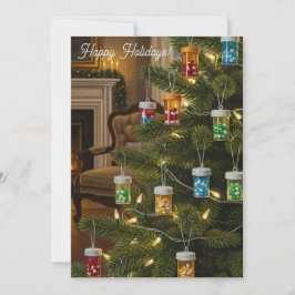 Festividades Cartão de Árvore de Natal de Farmácia Quente