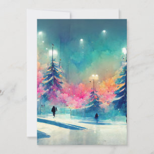 Festividades Cartão de árvore de Natal decorado com Feliz Natal