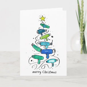 Festividades Cartão de Árvore de Natal Personalizado para Secad