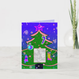 Festividades Cartão de Árvore de Natal Personalizável