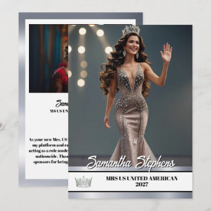 Festividades Cartão de Assinatura Plataforma de Desfile Silver