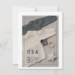 Festividades cartão de bebê, chá de fraldas