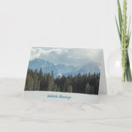 Festividades Cartão de Bênçãos de Natal