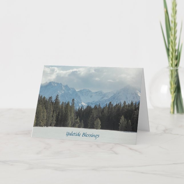 Festividades Cartão de Bênçãos de Natal (Frente)