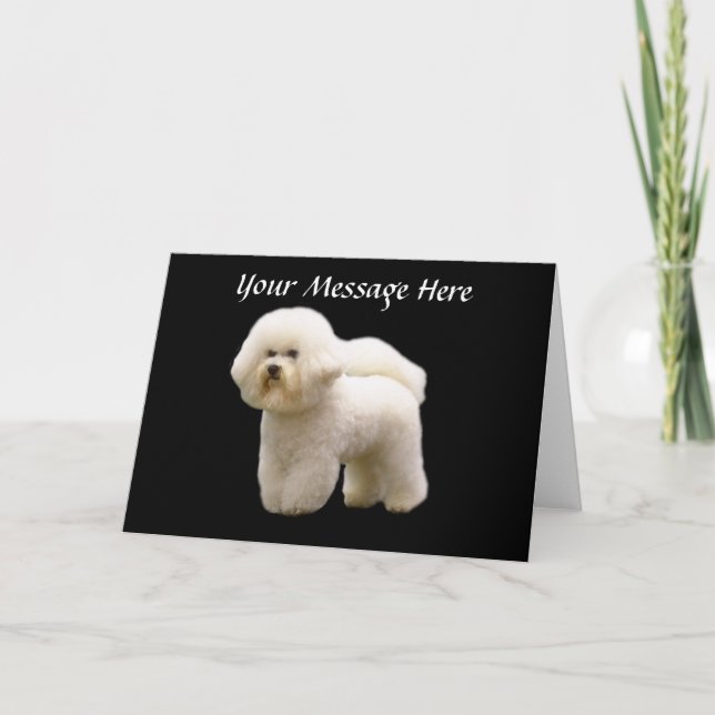 Festividades Cartão de Bichon (Frente)