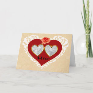 Festividades Cartão de Bloqueio Love 4 Ever