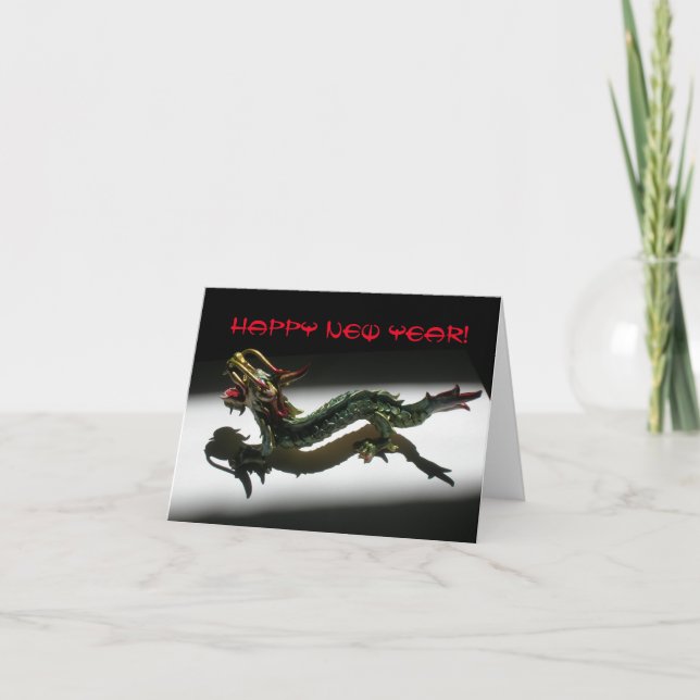 Festividades Cartão de Boas Festas - Ano Novo do Dragão (Frente)