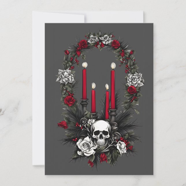 Festividades Cartão de Boas Festas Creepmas (Frente)