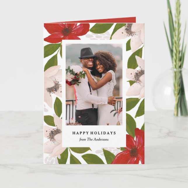 Festividades Cartão de Boas Festas das Tradições Dobrado (Frente)