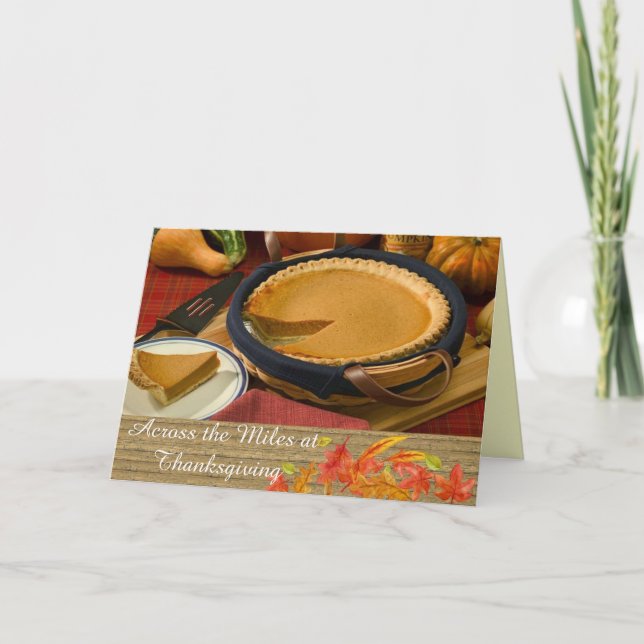 Festividades Cartão de Boas Festas de Ação de Graças Across The (Frente)