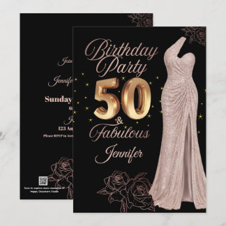Festividades Cartão de Boas Festas de Aniversário de 50 anos |