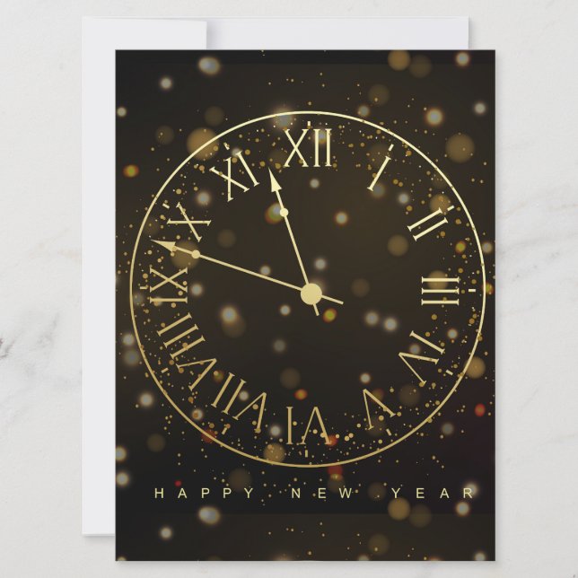 Festividades Cartão de Boas Festas de Ano Novo (Frente)