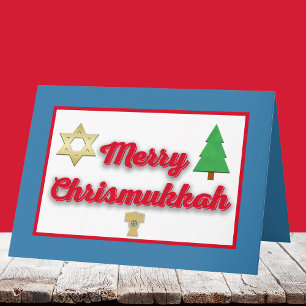 Festividades Cartão de Boas Festas de Chrismukkah