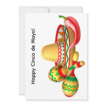 Cartão de Boas Festas de Cinco de Mayo