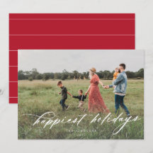 Cartão de Boas Festas de Foto Moderna