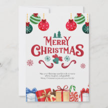 Cartão de Boas Festas de Natal