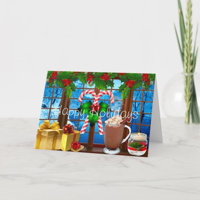 Festividades Cartão de Boas Festas de Natal (Frente)