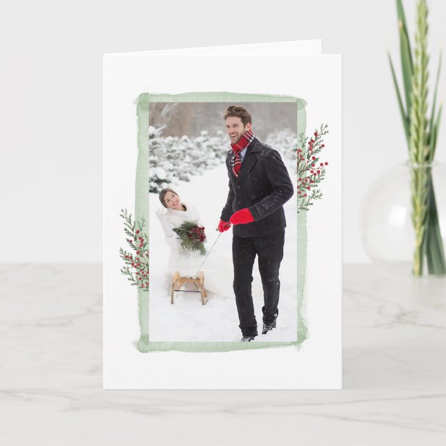 Festividades Cartão de Boas Festas de Natal (Frente)