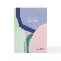 Cartão de Boas Festas de Natal Artístico