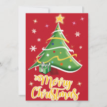 Cartão de Boas Festas de Natal Árvore de Natal
