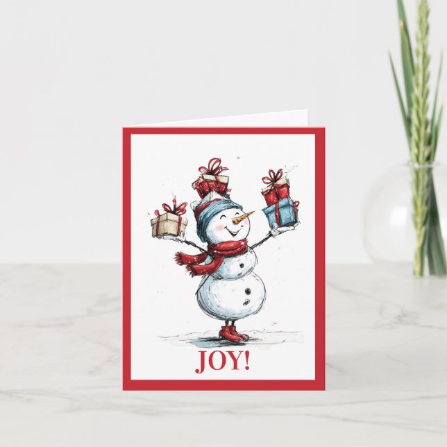 Festividades Cartão de Boas Festas de Natal – Cumprimentos Fest (Frente)