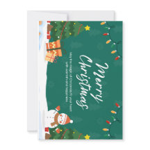 Cartão de Boas Festas de Natal Elegante e Festivo