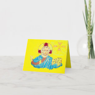 Festividades Cartão de Boas Festas de Páscoa: Senhor Jesus