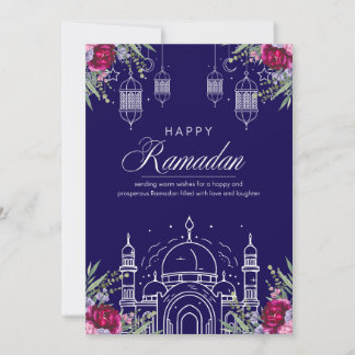 Festividades Cartão de Boas Festas de Ramadan