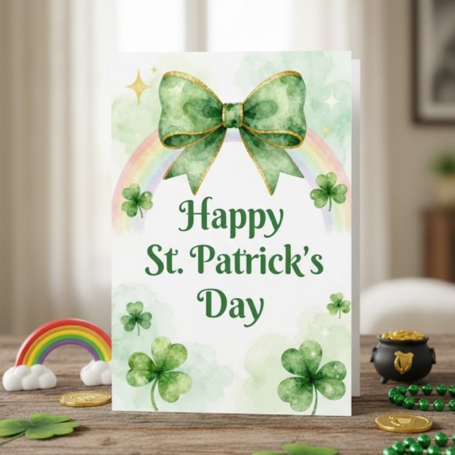 Festividades Cartão de Boas Festas de St. Patrick Irlandês (Criador carregado)